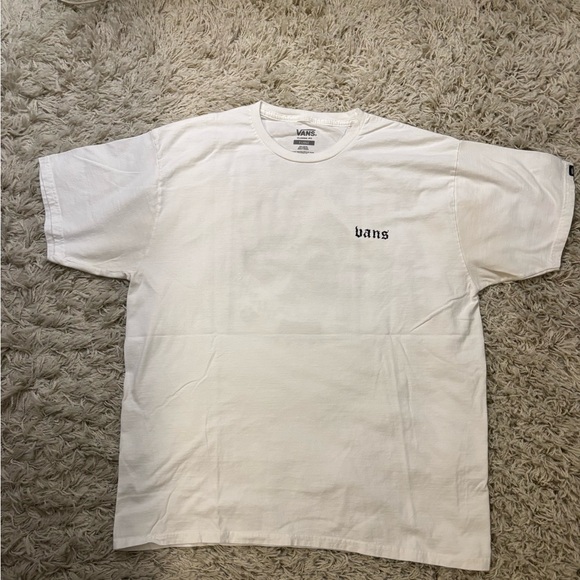 Vans Men’s White Short Sleeve Tee Size XL - Picture 1 of 9